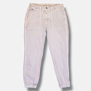 American Eagle Women US 8 Tapered Cargo Beige Baggy Grunge Jogger Y2k